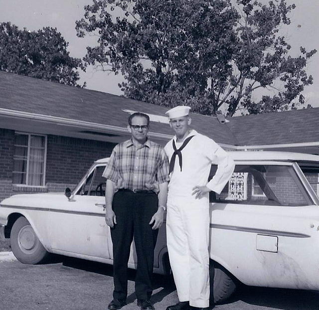 Leslie Cohn with Louis Cohn, Boot Camp June 16, 1967