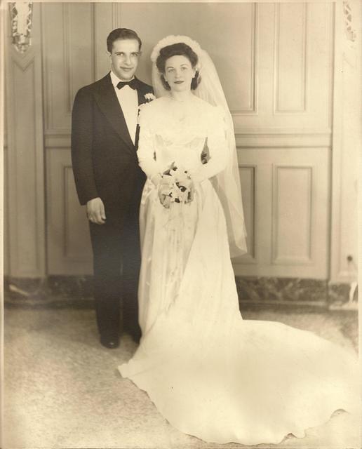 Arnold & Shirley Cohn Levine Wedding Portrait