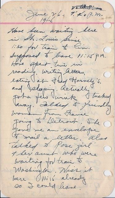 Louis Cohn, Diary 7.