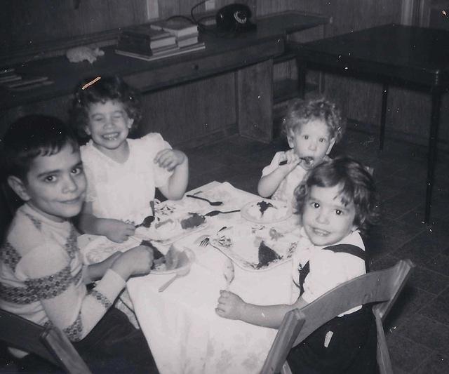 Melvin Cohn, Sherry Levine, Joel Levine, Debbie Cohn, 1956