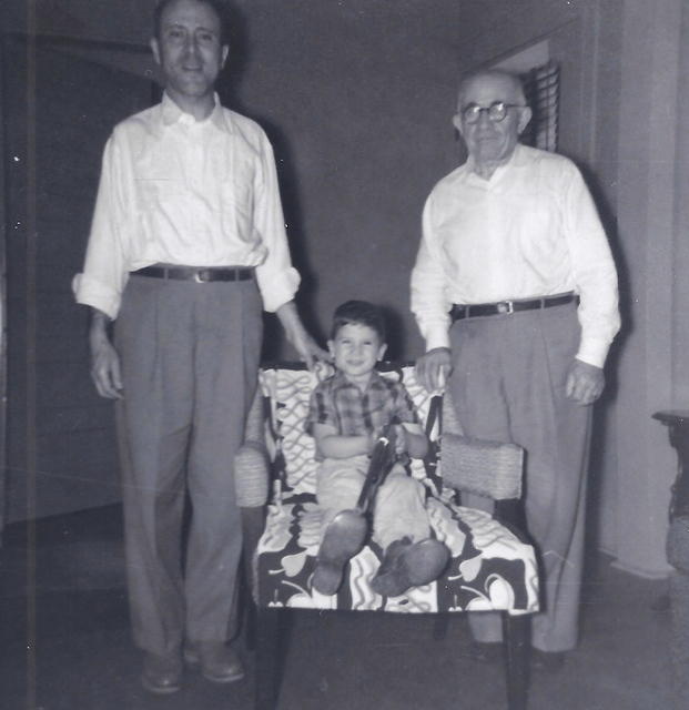 Max Levin, Lesley Les, and Abe Cohn. 1956