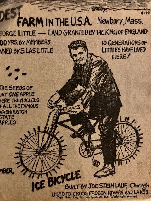 Joe Steinlauf Ice Bike Bicycle in Ripley's Believe it or not!