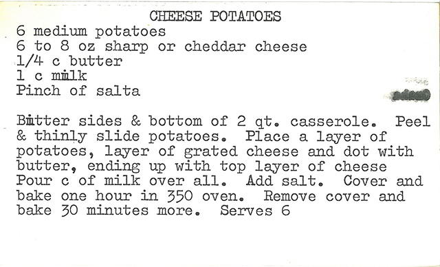 Cheese Potatoes