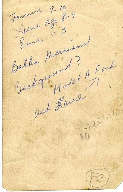 Louis, Miriam Rivkah (Schulman), Eva, and Fannie Cohn (back)