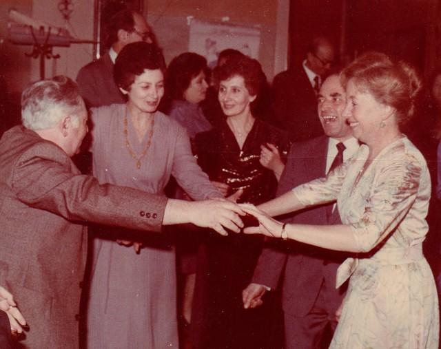 Laura Komar Breitberg center at unknown friends wedding