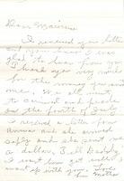 Letter to Maurine Bogart from mother Lena.  St. Joseph.  1967.