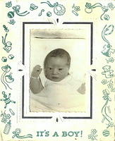 Paul Peretz Feit Birth Announcement, 1961
