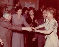 Laura Komar Breitberg center at unknown friends wedding