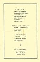 Louis Hayim Cohen, Treasurer of the Savings and Loan of hte Jewish Progresive Society of Jacksonville, FL