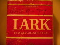 Maurice Steinlauf last pack of cigarettes, Lark 1977