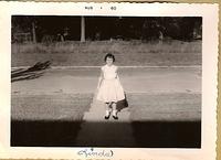 Linda first day of school 1960